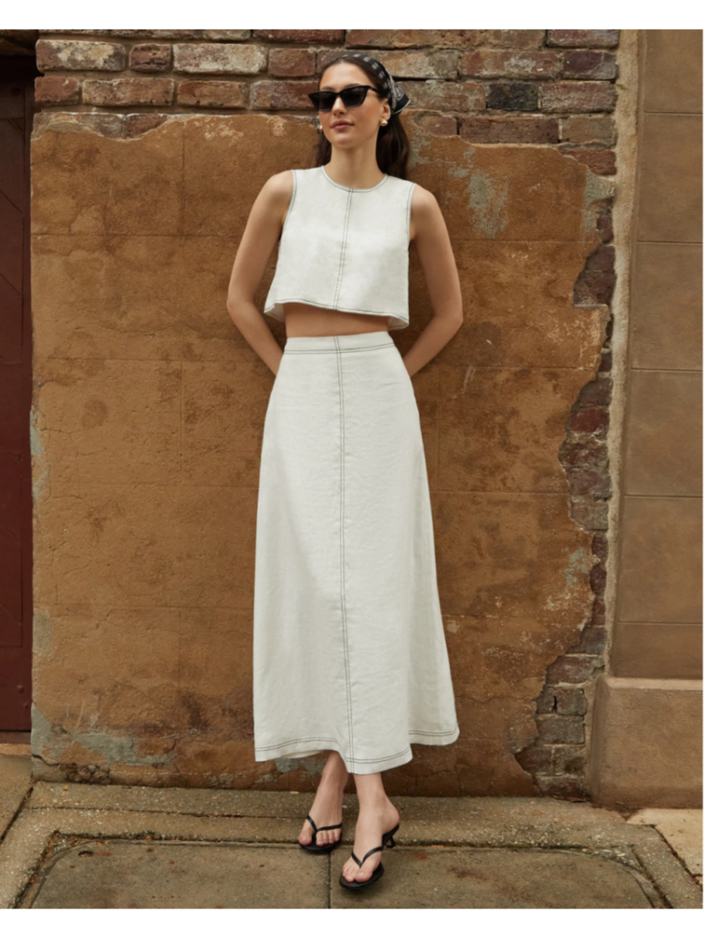 Women's CAARA Zenni Linen Set Sz M